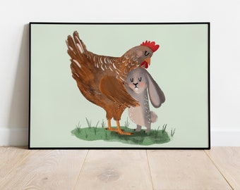 Poster - Chicken - Chicken with rabbit