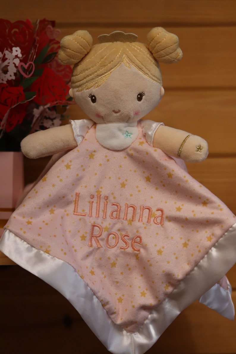 Princess Personalized Baby / Security Blanket / Girl Gift / Etsy
