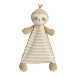 Personalized Sloth Lovey  / Personalized Baby / Security Blanket / Lovie / Baby Plush / Stuffed Animal with Blanket / Sloth / luvster