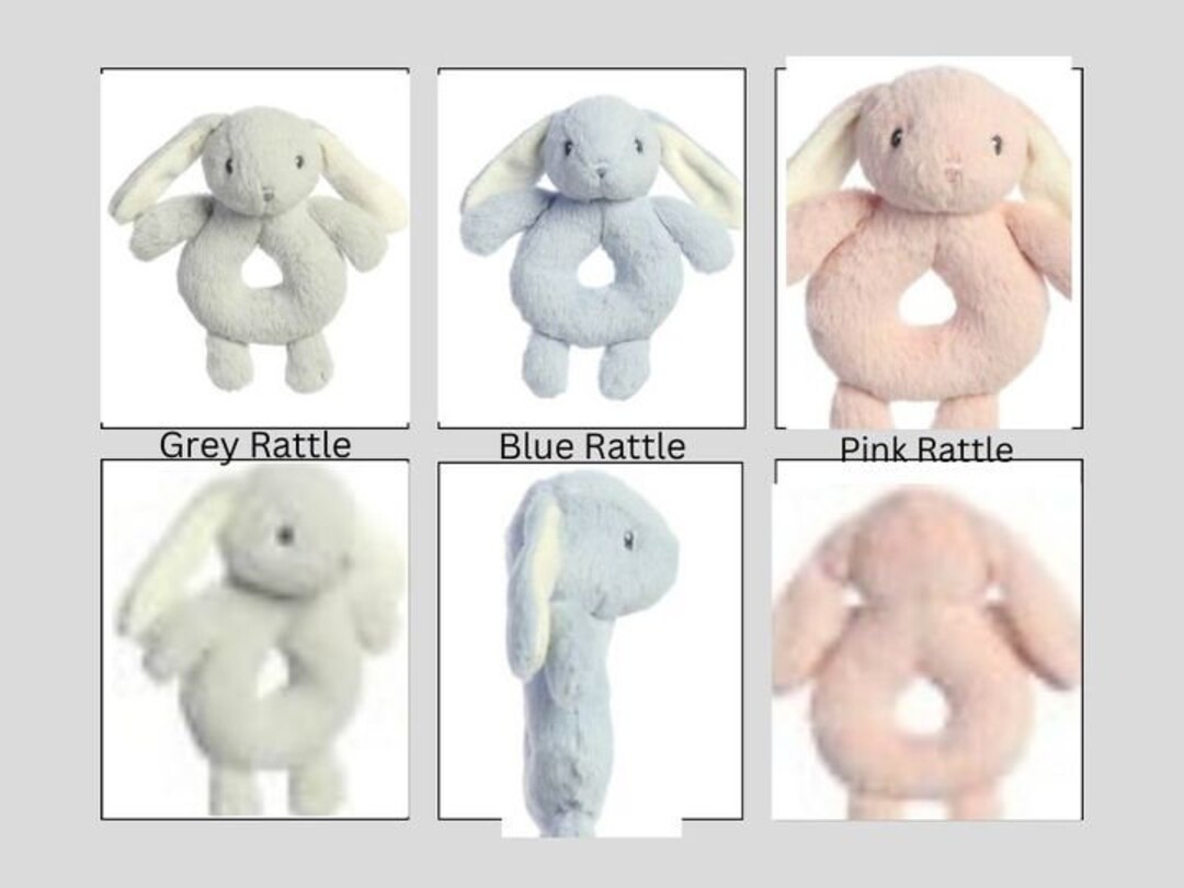 Baby Bunny Soft Rattle, Rabbit, Rattle, Boys Rattle, Girls Rattle