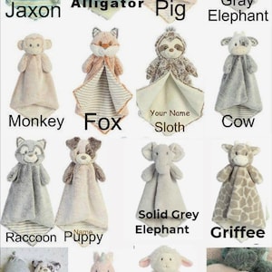 Personalized Baby Luvster, Baby Blankets, monogrammed Security Blanket, Baby Girl, Baby Boy Gift, Toy for Dogs, Disability, Sleeper, Collage
