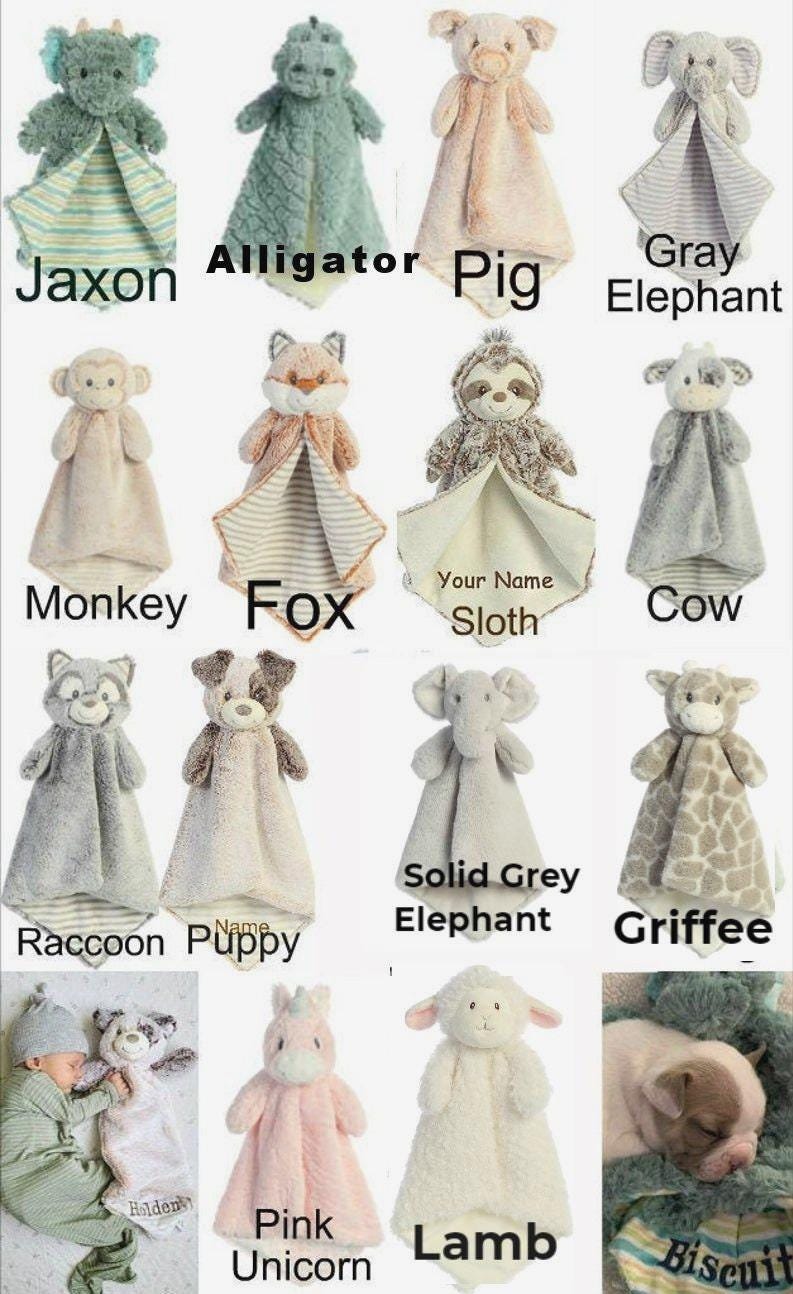 Personalized Baby Luvster: Monogrammed Security Blanket, Baby Blanket, Comforter, Lovey, Boys, Girls Gift, Big Brother, Big Sister, Soft Toy