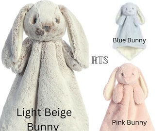 Personalized Bunny Rabbit, Baby Luvster, Blankets, Security Blanket, Baby Girl Gift, Baby Boy Gift, Toy for Dogs, Disability, Happy Birthday