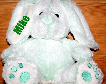 Personalized Bunny / Personalized Baby / Personalized Plush Easter Bunny / 1st Easter / First Easter / Embroidered Bunnies / Stuffed Animal