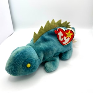 TY IGGY the Iguana Beanie Baby, Retired w/ Correct Colors, 1997