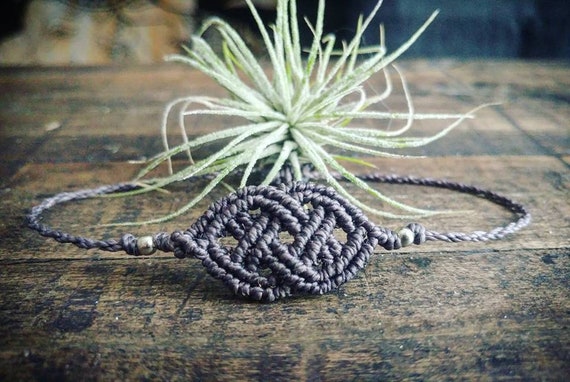 Macrame bracelet white silver Celtic women men jewelry friendship bracelet bracelet white silver celtic women men jewelr