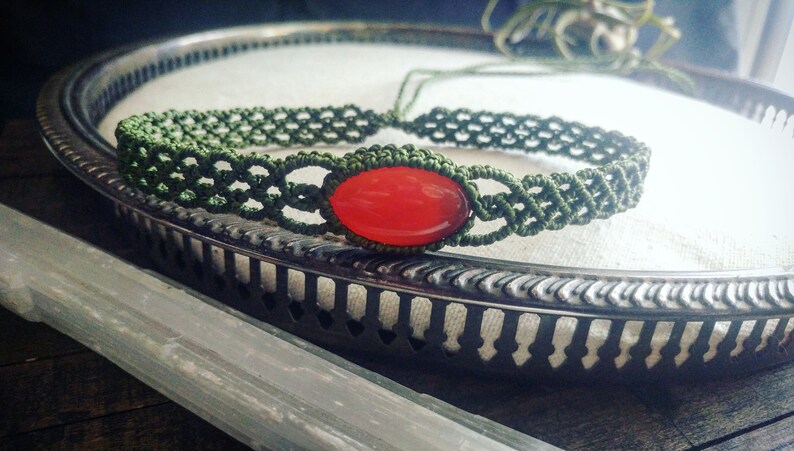 Comfortable jewelry Carnelian jewelry Metal free necklaces Chokers Carnelian Necklaces Carnelian choker necklace Hypoallergenic
