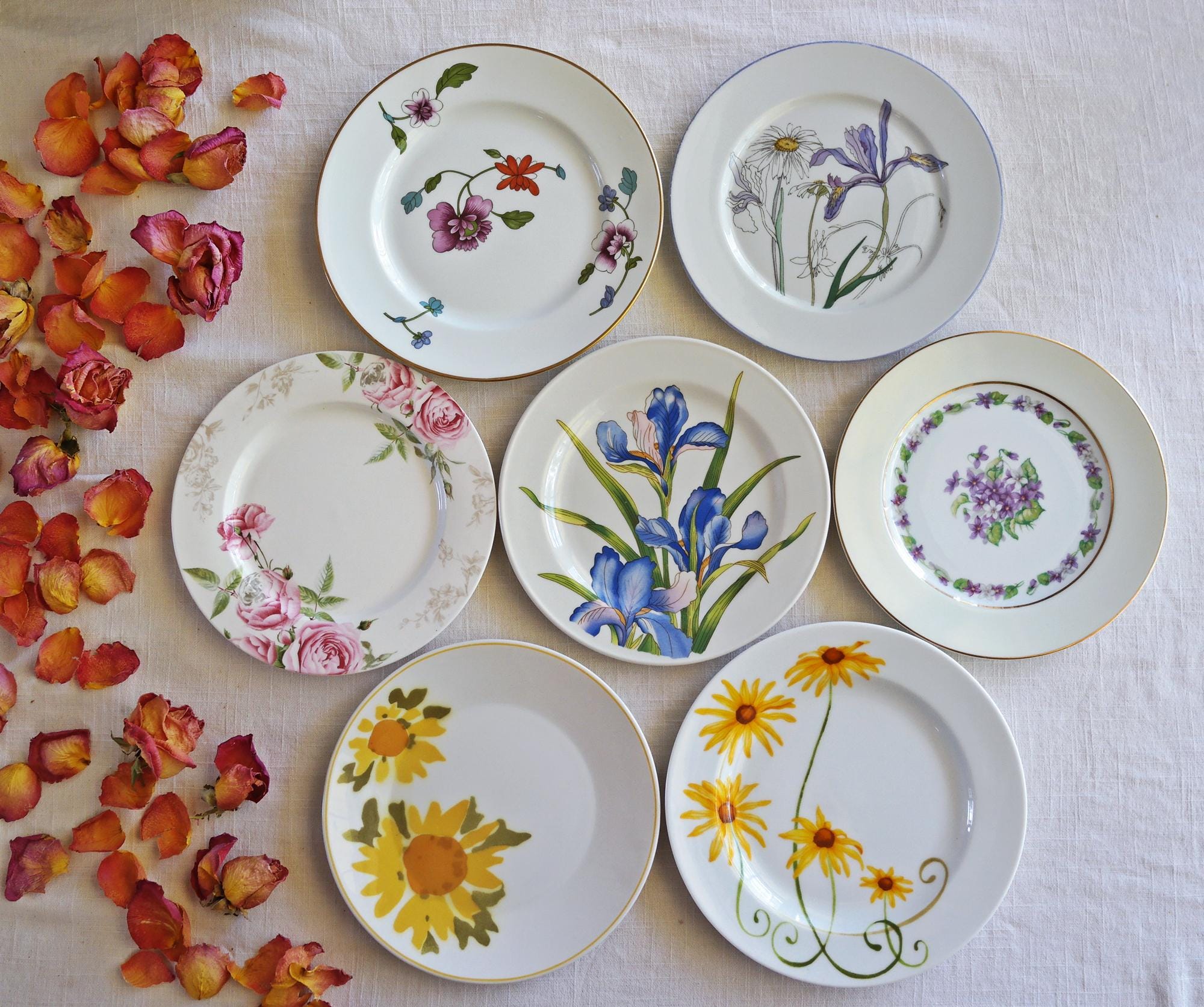 Vintage china with yellow flowers dinnerware - Etsy 日本
