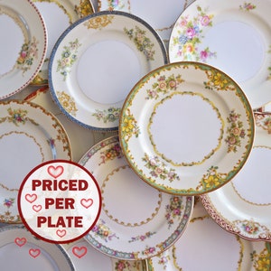 Noritake BREAD & BUTTER PLATES Mismatched - Priced Per Plate - Mix 'n Match Noritake-like Meito Mikasa China - Dessert Tea Party Side Plates