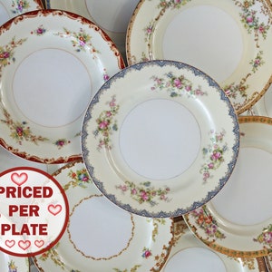 Noritake SALATTELLER Mismatched - Preis pro Teller - Mix & Match Noritake Meito Mikasa - Vintage Hochzeit Teeparty - Bauernhaus Dinner Party