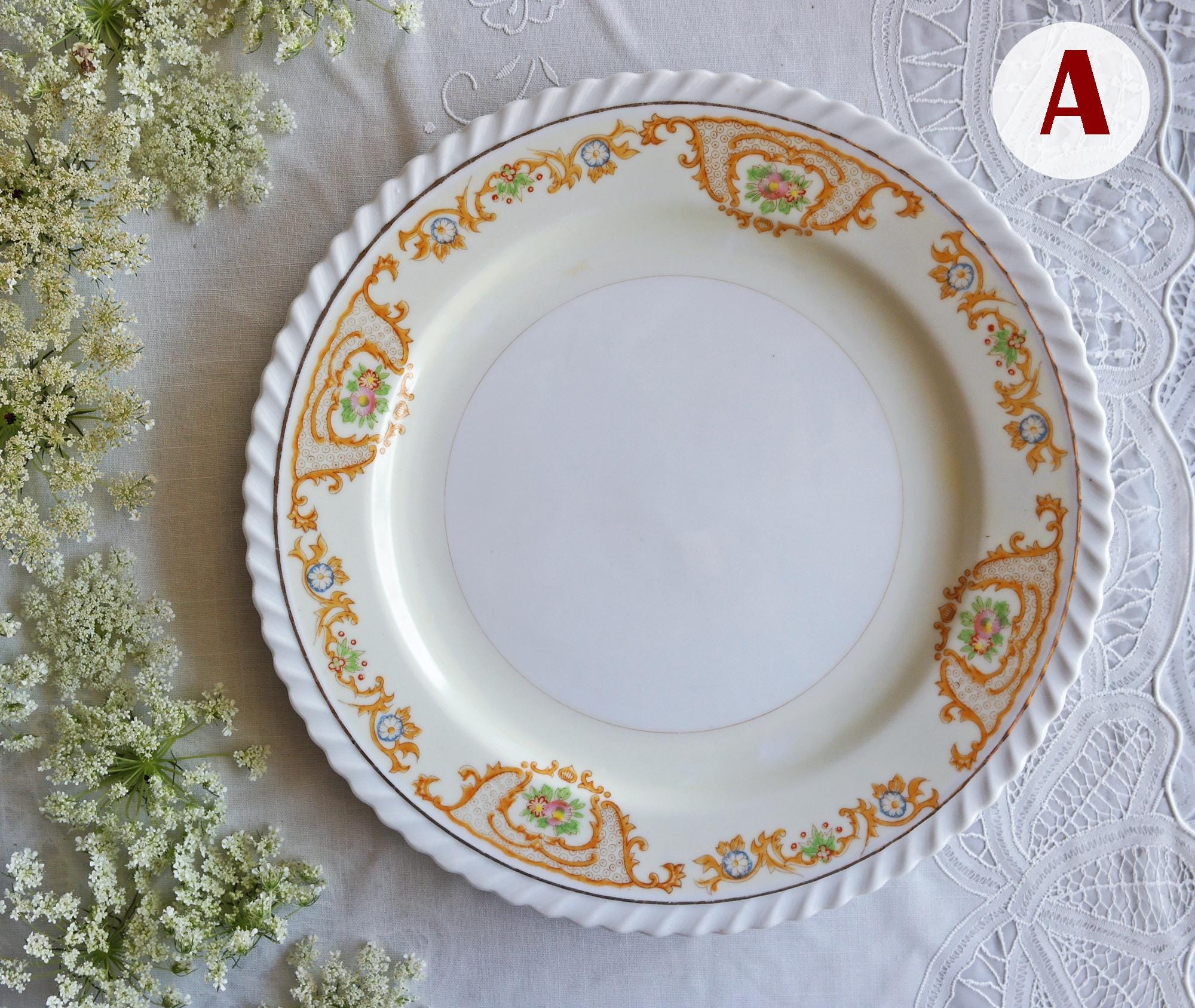 Noritake DINNER PLATES - Mismatched China - Noritake-like Meito