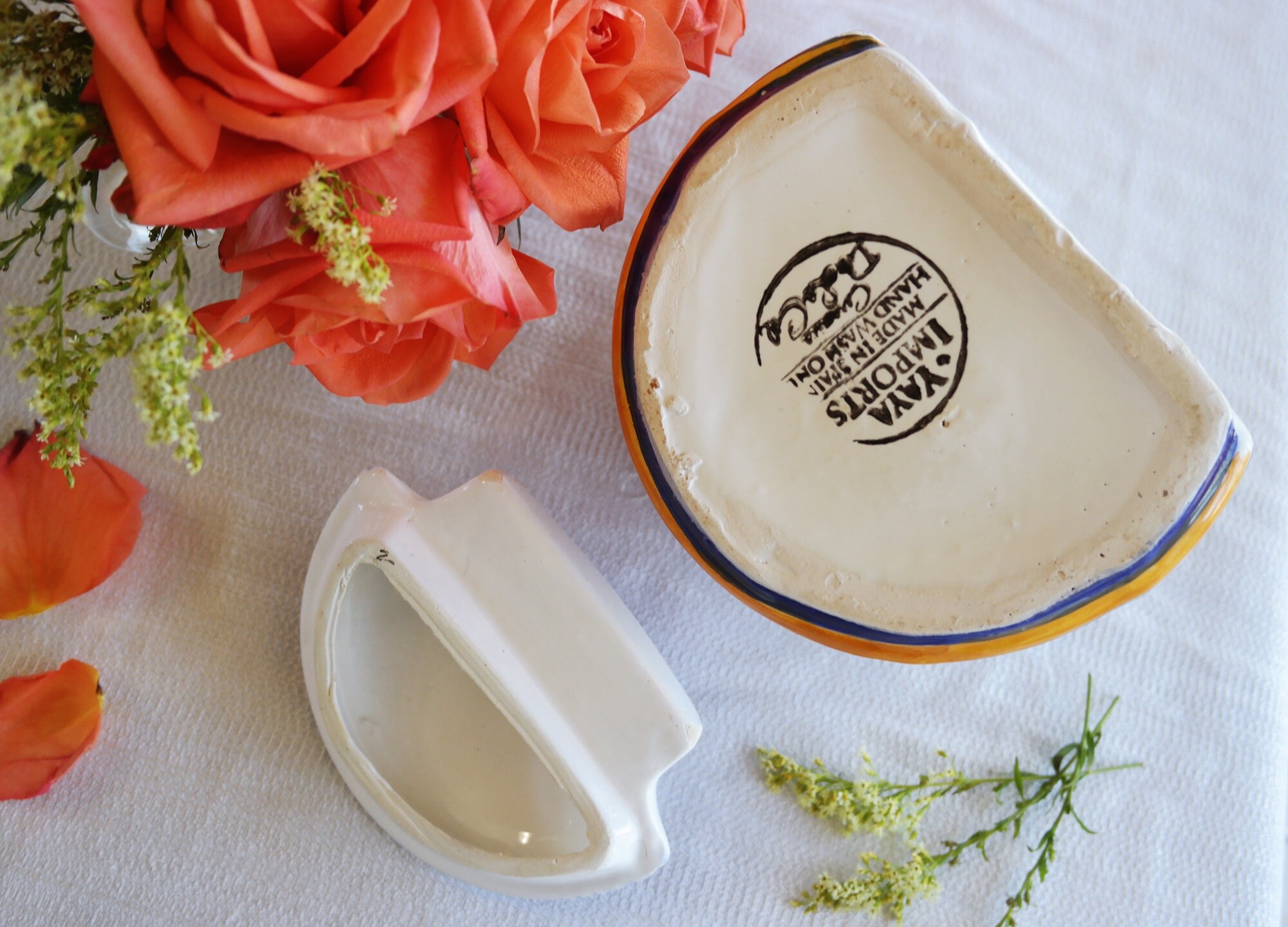 Spanish Pottery STORAGE JAR Ceramica De La Cal Spain Artistic