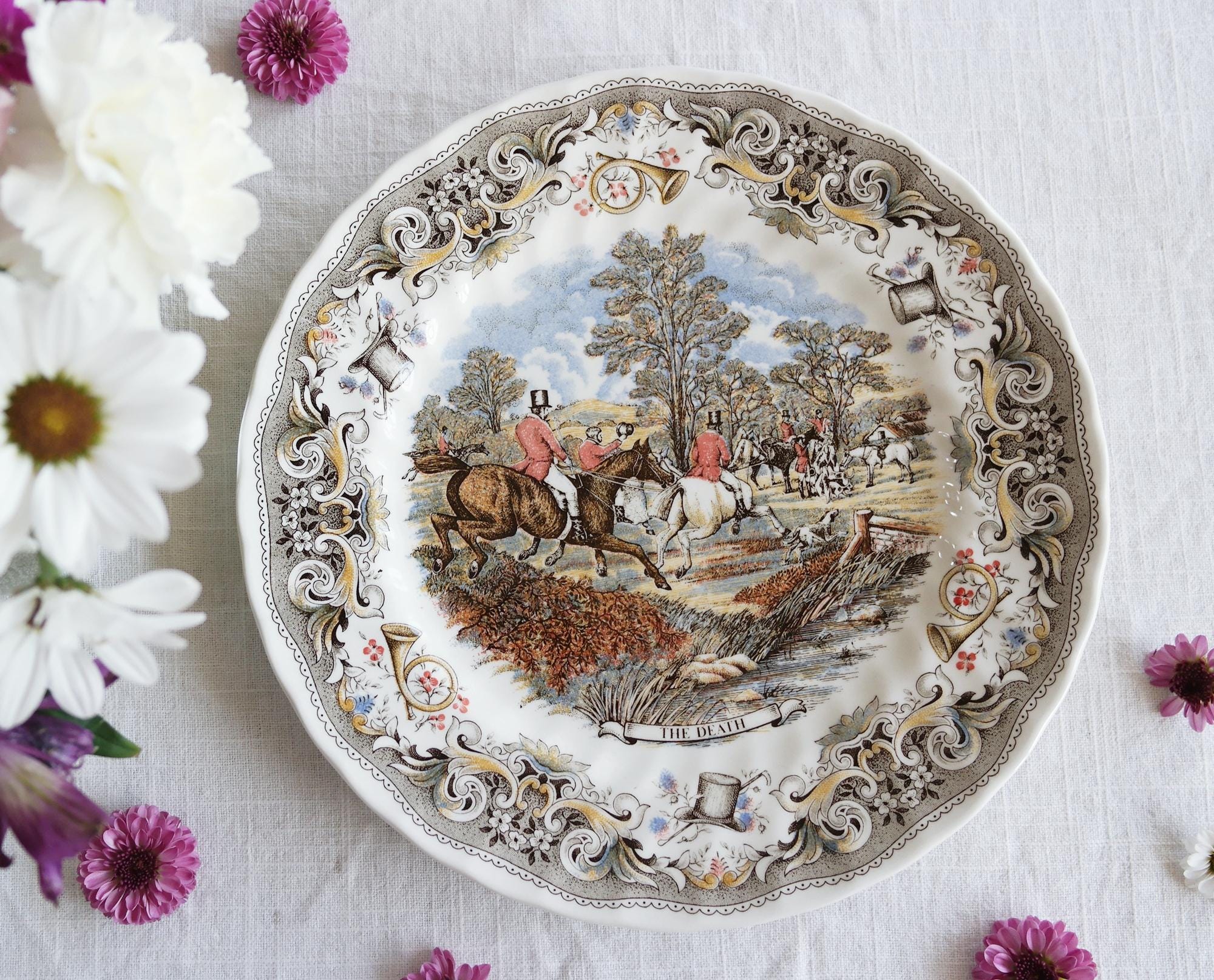 Herrings Hunt Plates by Churchill - Etsy