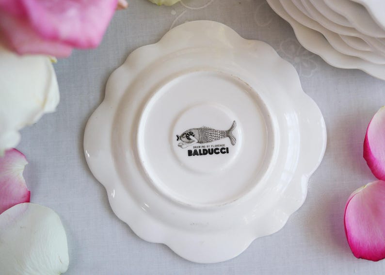Anthropologie SAUCER - Size 6" - Forest Fiddler Pattern - French Artist Florence Balducci - Sleeping Fox Cat - Black Gray White - Porcelain image 7