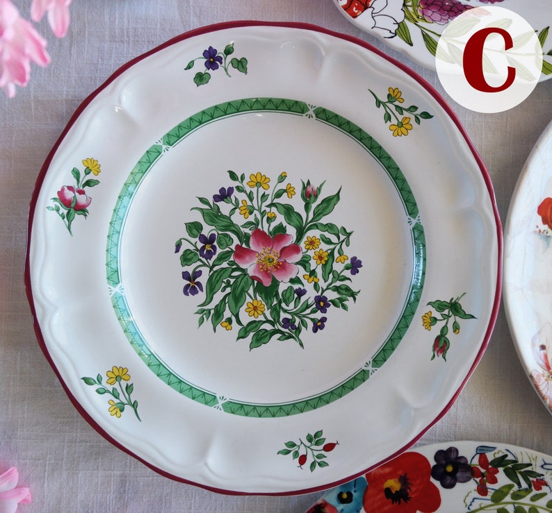 MISMATCHED DINNER PLATES Size 10.5 to 11.25 Etsy