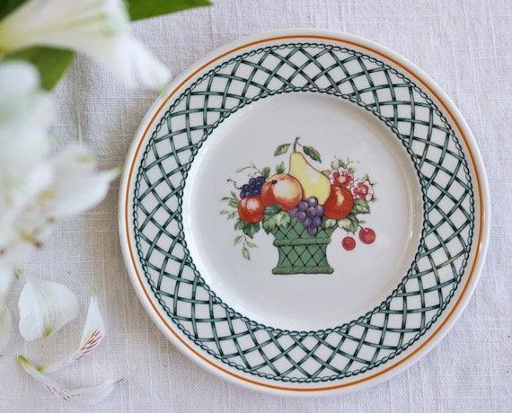 ビレロイ ボッホ ブレッド バター プレート - バスケット パターン