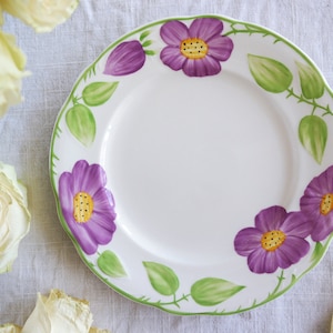 Villeroy & Boch SALATTELLER - Spring Rose Violett Muster - Country Kollektion - Fine China - Lila Blumen - Grün Gelb Weiß - Deutschland