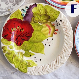 MISMATCHED CERAMIC PLATES - Size 8.5" to 9" - Salad Plates - Country ...