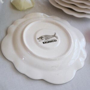 Anthropologie SAUCER - Size 6" - Forest Fiddler Pattern - French Artist Florence Balducci - Sleeping Fox Cat - Black Gray White - Porcelain image 6