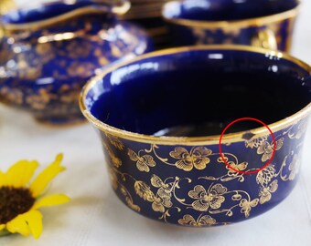 Riccardo Marzi カフェトレイ2枚 穂Blue&Gold【希少】 ⑤ Riccardo Marzi カフェトレイ2枚 穂Blue&Gold【希少】 ⑤ Riccardo