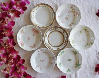 Cuencos de bayas de Limoges, Francia - Tamaño de 5" a 5,25" - Salsa, helado, postre de frutas - Vajilla desigual - Comedor campestre - Precio por cuenco