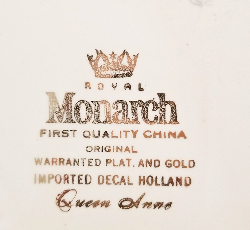 Monarch Queen Anne VINTAGE SUGAR BOWL Royal Monarch First Etsy