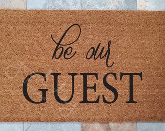 Be Our Guest Doormat and Many Other Custom Doormats / Welcome Mat / Disney Mat / Custom Doormat / Classic Doormat / Family Gifts / Mickey