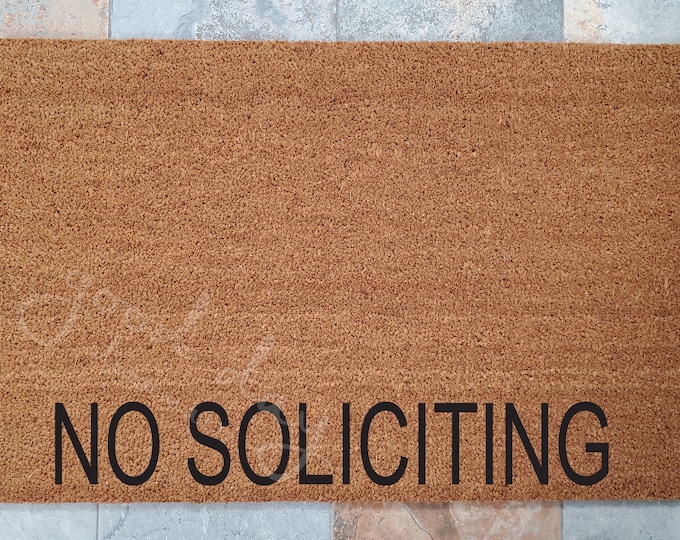 No Soliciting Doormat / No Trespassing Doormat / Welcome Mat / Custom Doormat / Doormats / Business Doormat / Doormat / No Soliciting