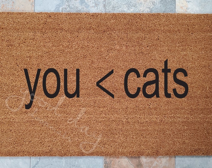 Funny Doormat / Welcome Mat / Unique Gifts / Funny Gifts / Unusual Gift / Gifts for Friends / Cat Lover Gifts / Gift for Her / Gifts for Him