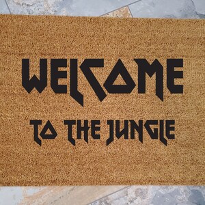 Welcome to the Jungle Doormat - Custom Coir Mat