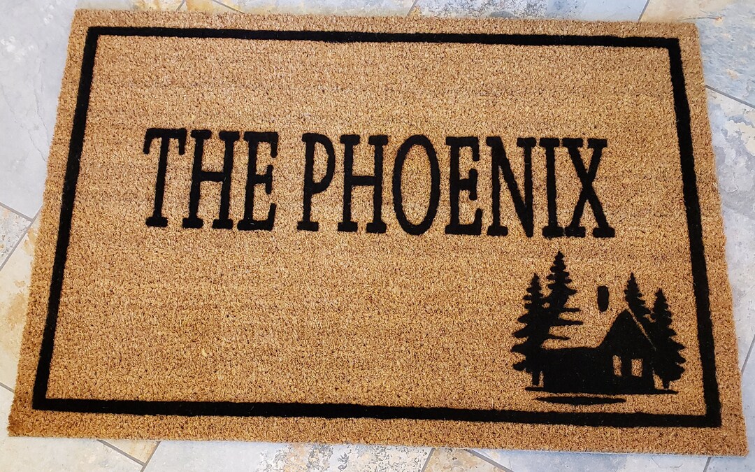 Cabin Door Mat Outdoors Home Decor Custom Doormat Custom Etsy