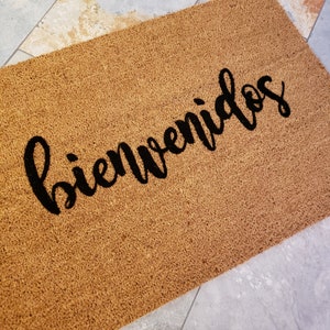 Spanish Doormat / bienvenidos Doormat / Spanish Welcome Mat / Spanish Gifts / Spanish Decor / Custom Doormats / Housewarming Gift Ideas image 3