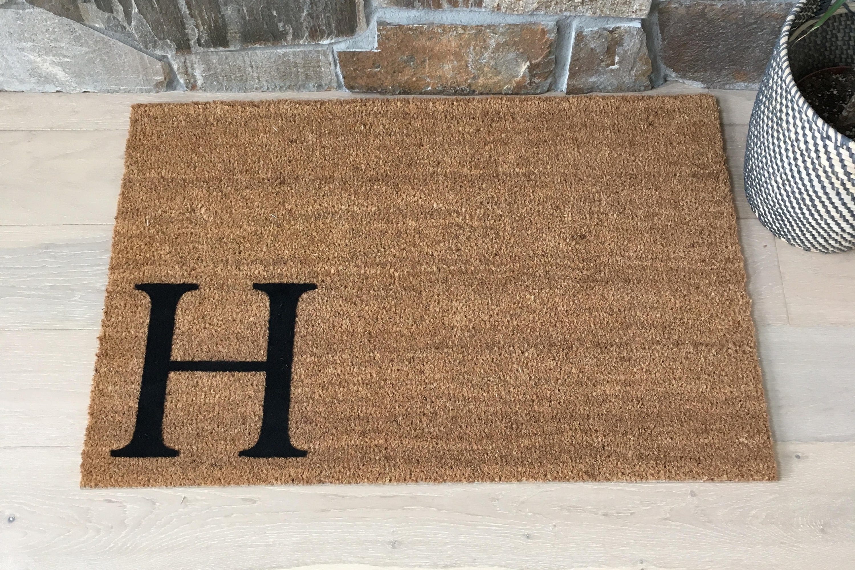 Monogram Doormat / Large Initial Doormat / Custom Doormat