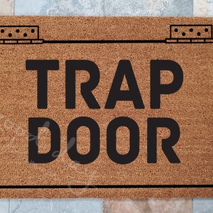 Trap Door Coir Doormat: Funny Welcome Mat, Joke Gift