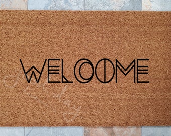 Bohemian Welcome Mat: Natural Coir Fiber Entry Mat