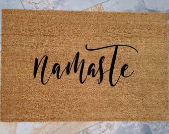 Namaste Gift, Namaste Door Mats, Yoga Lover Gifts, Yoga, Gifts for Sister, Gifts for Mom, Gifts for Girlfriend