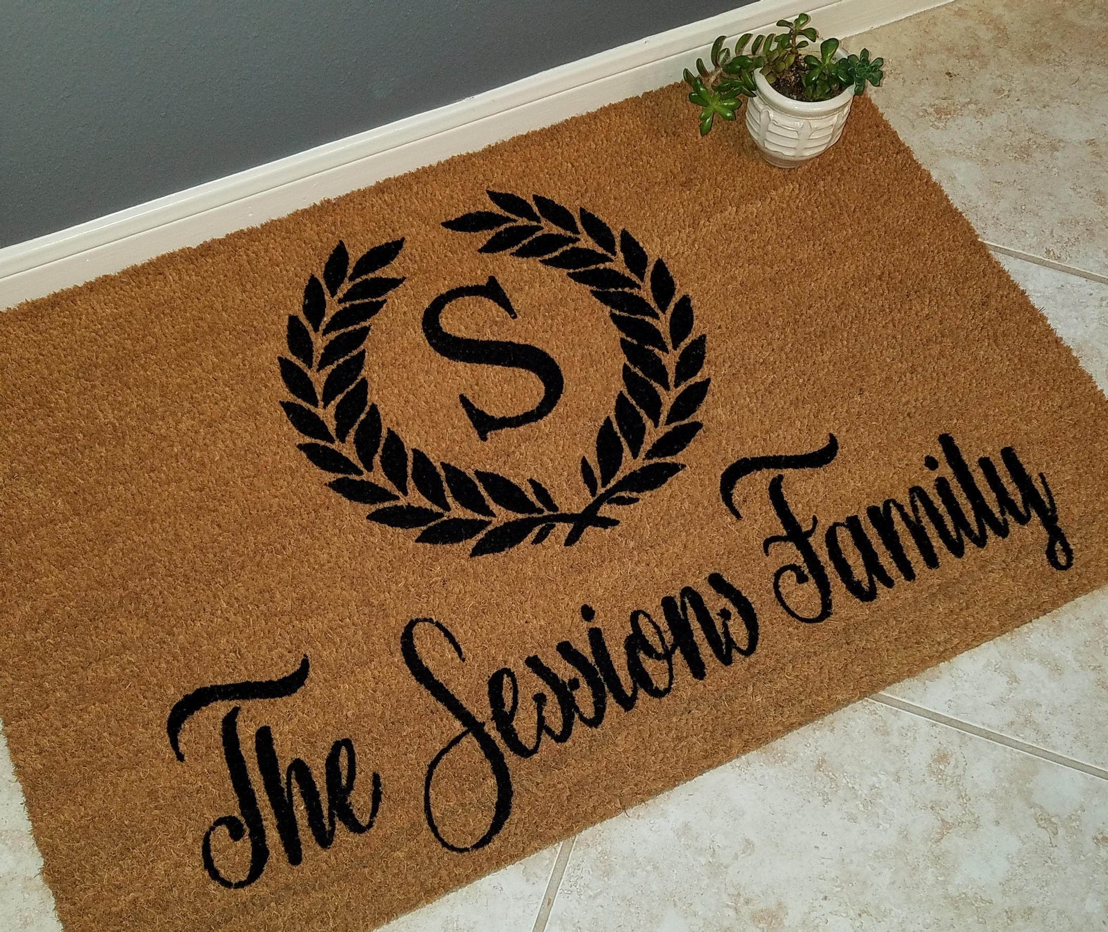 Custom Doormat Custom Welcome Mat Personalized Doormat Etsy