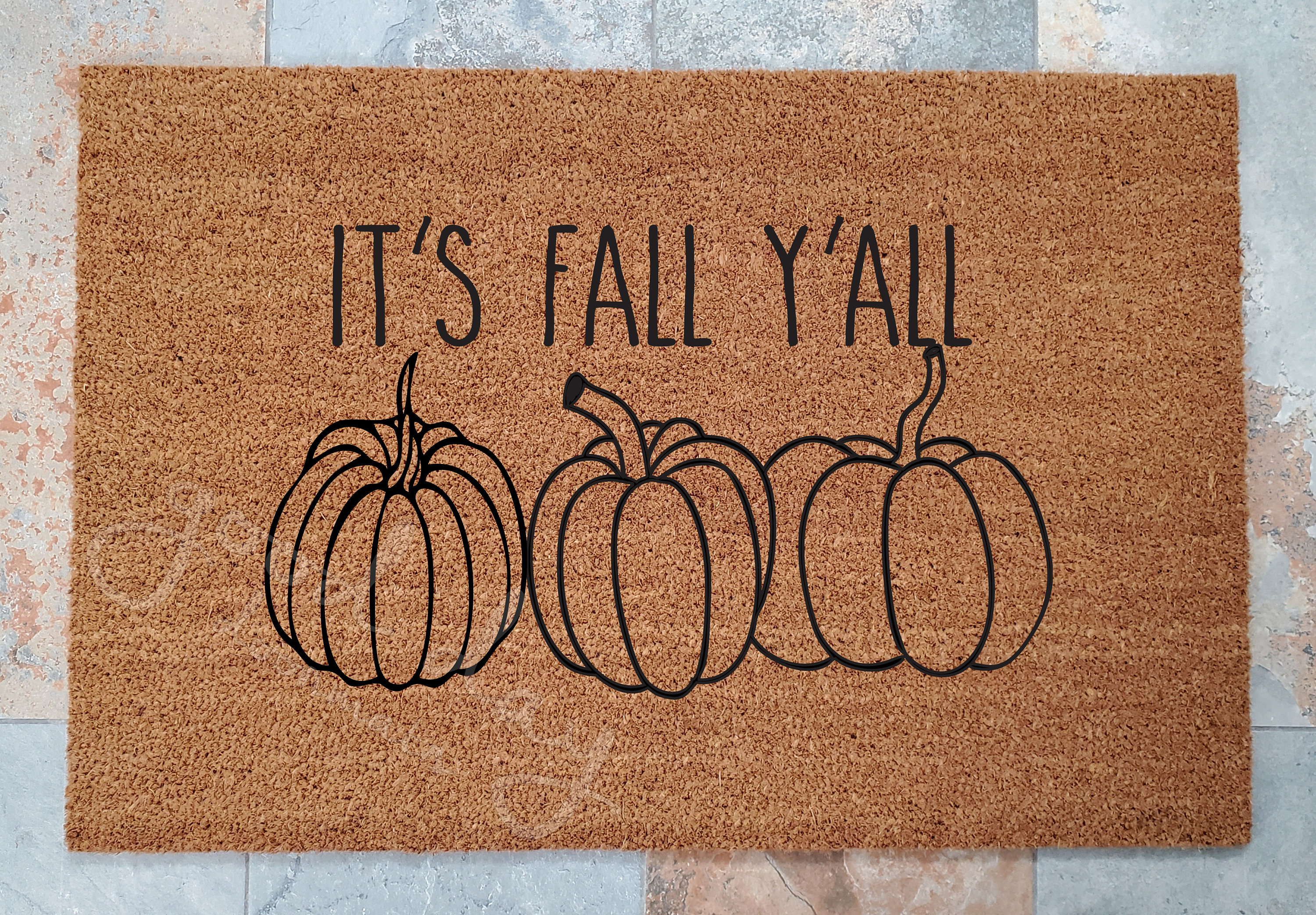 Fall Doormat, Fall Front Porch Decor, It's Fall Yall Doormat