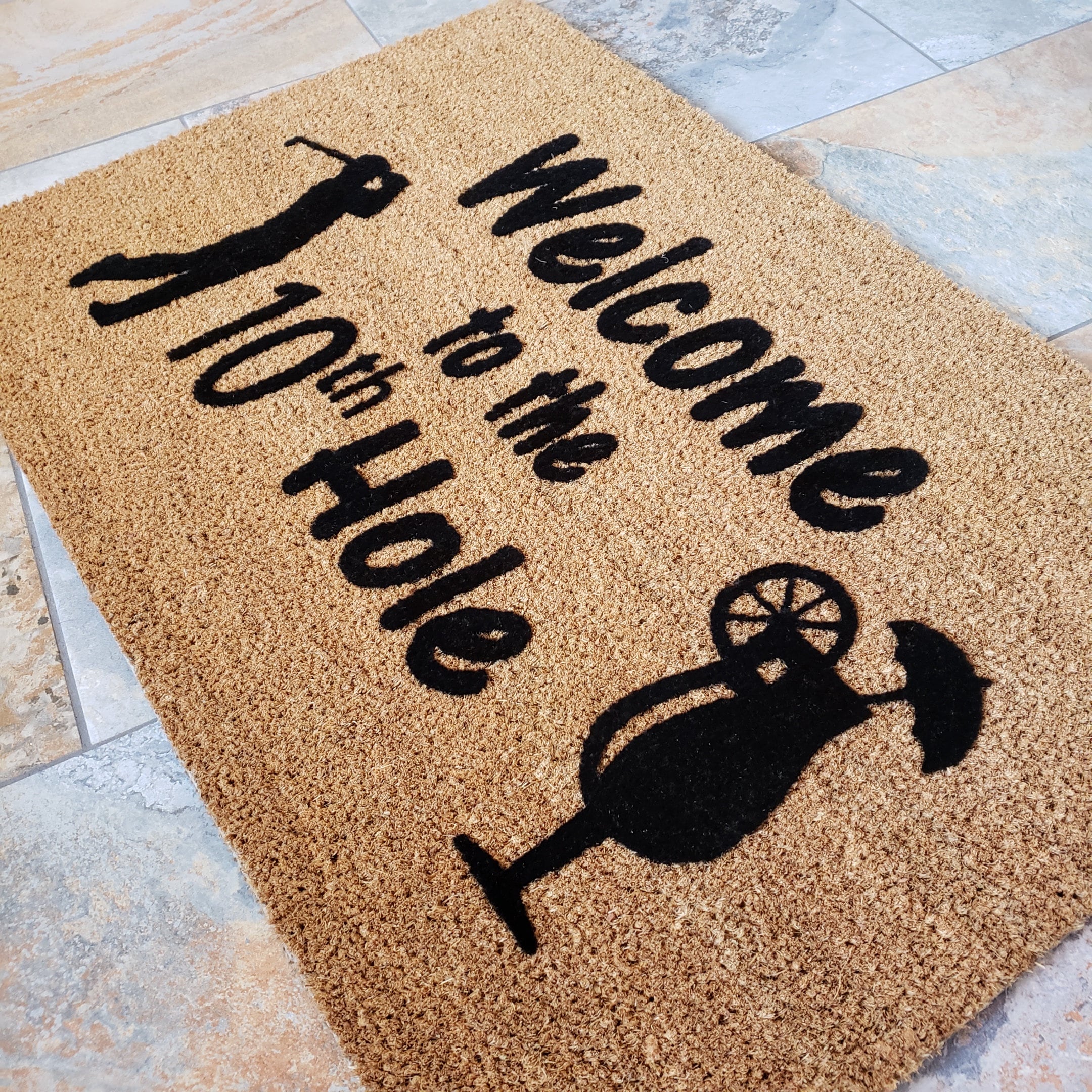 The 19th Hole Door Mat / Golf Doormat / Mat / Custom Door Mat