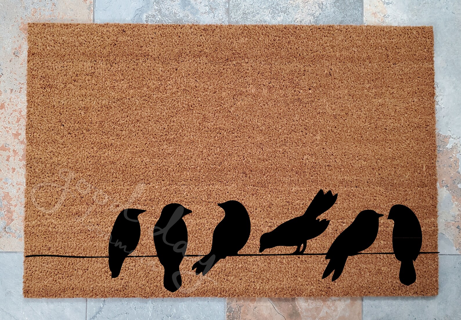 Birds on a Wire Doormat and Many Other Custom Doormats / Gifts Etsy