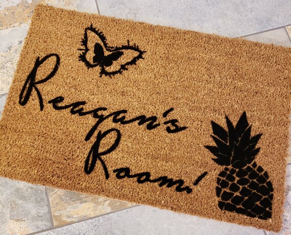 Small Bedroom Door Mat Personalized Door Mat Welcome Mat Etsy