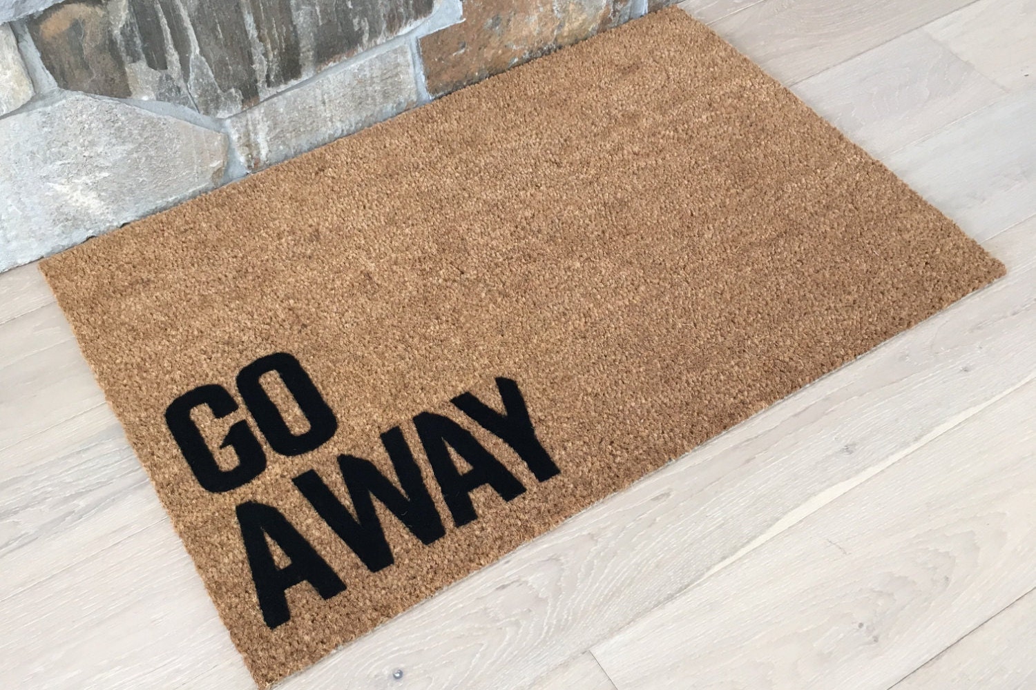 Go Away Doormat Funny Door Mat Creative Door Mats Coir | Etsy