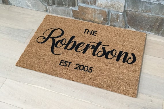 Door Mats Welcome Mat Personalized Doormat Custom Door Mat Wedding Gift Realtor Gift Housewarming Gift Door Mat Gift Ideas