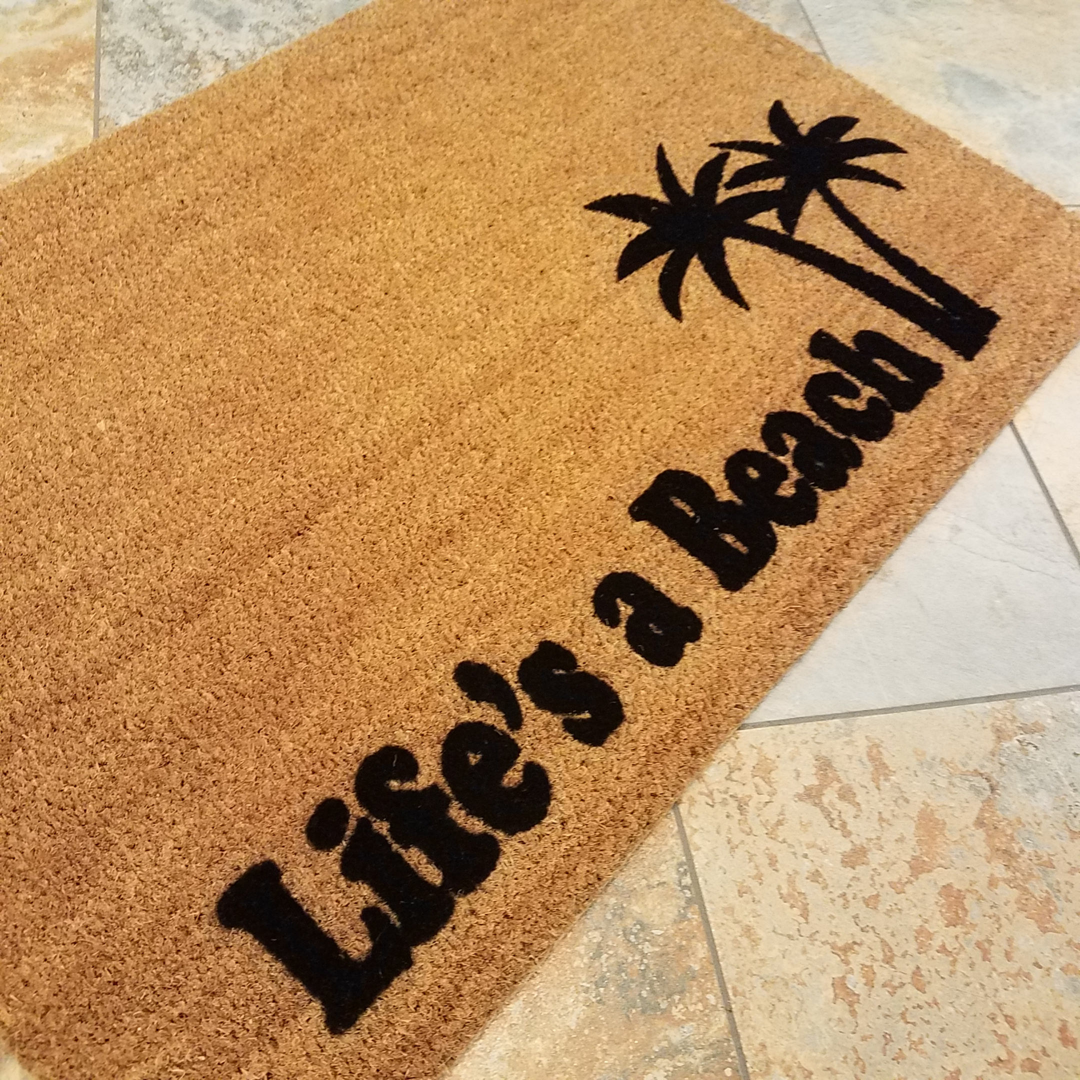 Personalized Beach Door Mat, Beach House Doormat, Beach Welcome Mat, Beach  House Decor, Beach Themed Door Mats, Custom Welcome Mat, Tiki Hut 