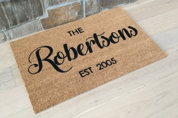 Personalized Doormat Custom Doormat Door Mats Wedding Gift Ideas Gift For Couple S Family Gift Unique Gift Ideas Door Mat Gift
