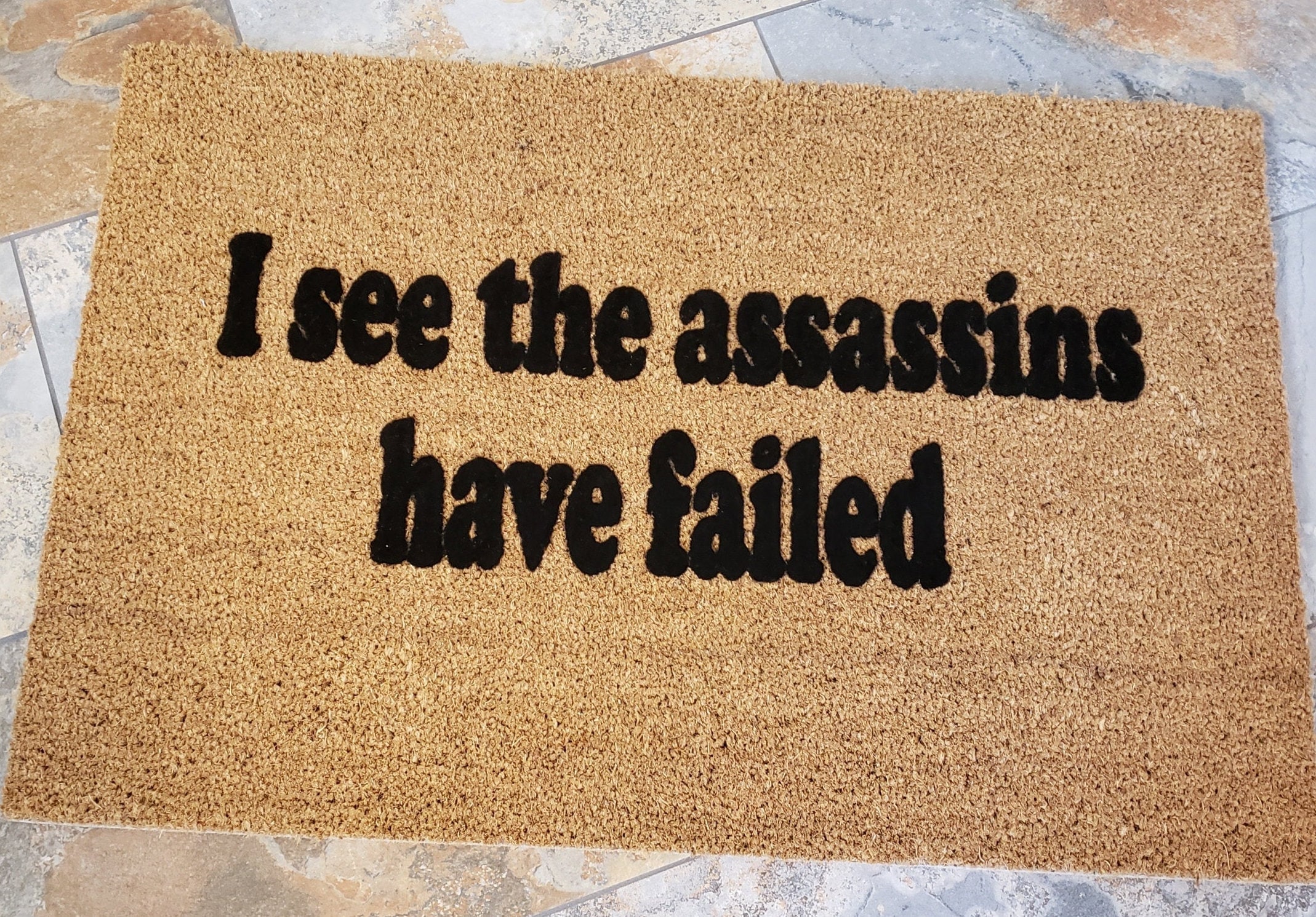 Back Door Guests Door Mat Funny Custom Doormat Welcome Mat Housewarming  Gift 