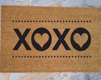 Love Gifts, Love Doormat, Custom Welcome Mat, Custom Doormat, Personalized Doormat, Love Sign, Love Is Love, XOXO, XOXO Sign, XOXO Prints