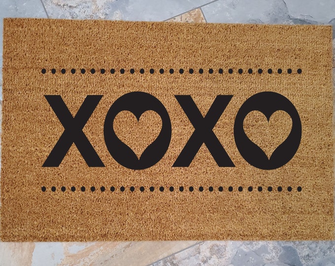Love Gifts, Love Doormat, Custom Welcome Mat, Custom Doormat, Personalized Doormat, Love Sign, Love Is Love, XOXO, XOXO Sign, XOXO Prints