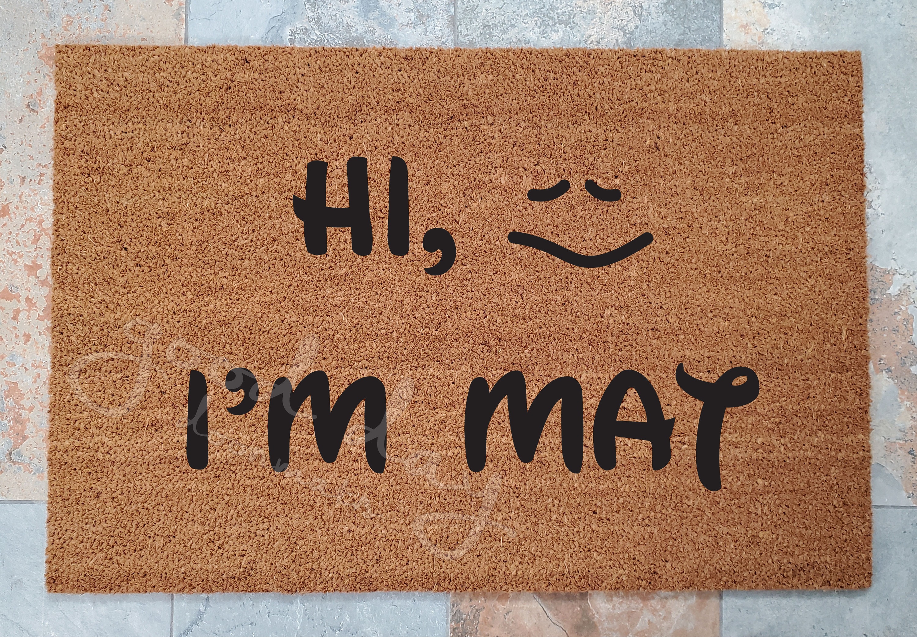 Hi I'm Mat Funny Front Door Mat