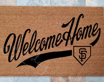 San Francisco Giants Welcome Mat: Personalized Coir Doormat